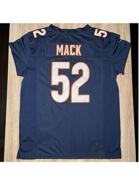Khalil Mack Chicago Bears NFL On Field Navy Jersey Small